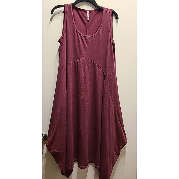nyah Womens pin tuck Midi Dress Open Flow Size Medium tank, - Picture 1 of 8